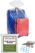 Wowfit Giant Large Plastic Bags for Furniture, Chairs, 45x65, 5 CT, 3 Mil