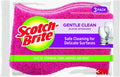 Scotch-Brite Delicate Clean Non-Scratch Scrub Sponge, 3 Pack