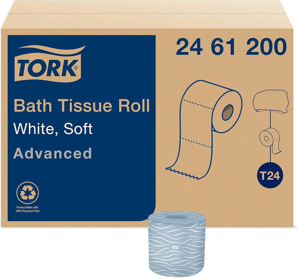 Tork Advanced Toilet Paper Roll, 80 rolls x 500 sheets, 2461200