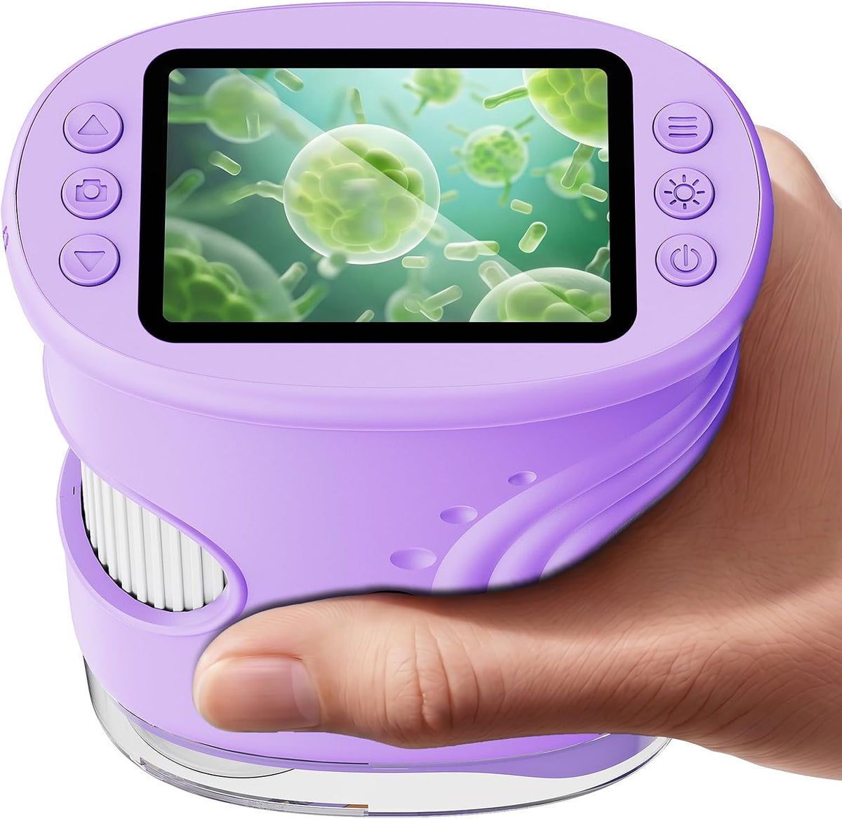 4K 1000X Handheld Digital Microscope for Kids with 2.0" IPS Screen(Blue)
