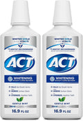 ACT Whitening Anticavity Fluoride Mouthwash, Gentle Mint, 16.9 fl. oz.