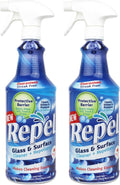 Clean-X REPEL Glass & Surface Cleaner 32 fl. oz. - Cleans & Repels water spots and dirt on glass, mirror, tile and multi surface by UNELKO (2)