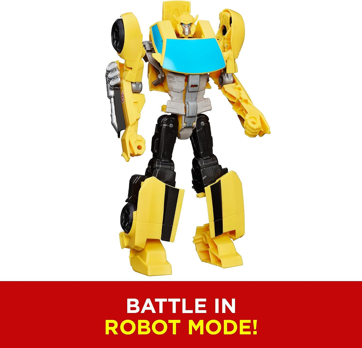 Transformers Toys Heroic Bumblebee Action Figure - Timeless Large-Scale Figure, Changes into Yellow Toy Car, 11" (Amazon Exclusive)