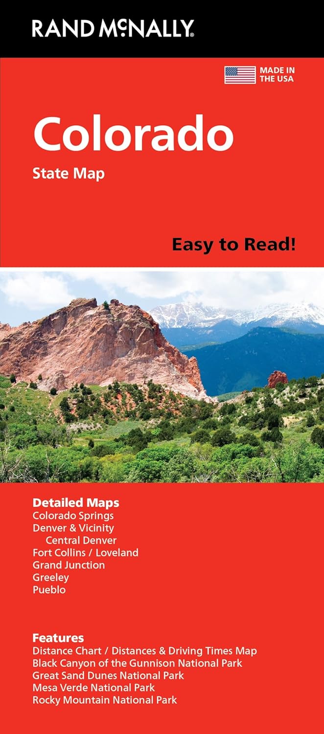 Rand McNally Easy to Read: Colorado State Map