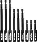 FTIHTRY 1/4”Magnetic Extension Socket Drill Bit Holder, 60mm 100mm 150mm Long(2.36-6"), 9pcs Screwdriver Extension, Quick-Change Hex Shank Set