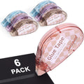 Secopad 0.3IN X 39FT Scrapbook Tape, 4 Pack Glue Tape, Light-Color Shell