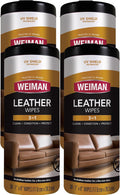 Weiman Leather Cleaner, Conditioner & Protector, 4 Pack, Car Interior