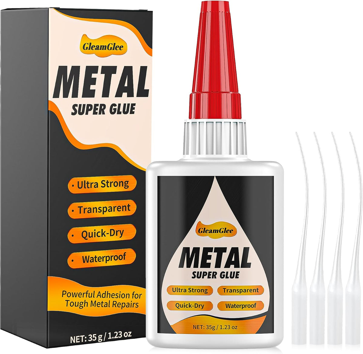 Leather Glue 1.23 oz, Ultra Strong Waterproof Flexible Clear Adhesive