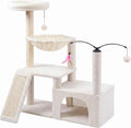 YUNIQUE Cat Tree with Cat Condo and Big Hammock, Grey