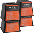 VEVOR Trailer Jack Block, 6000 lbs Capacity per RV Leveling Block, Polypropylene RV Camper Stabilizer Blocks, RV Travel Accessories Use for Any Tongue Jack, Post, Foot, 5th Wheels, 4-Pack
