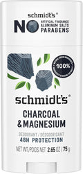 Schmidt's Aluminum-Free Vegan Deodorant Charcoal & Magnesium with 2.65 oz