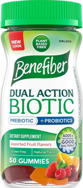 Benefiber Prebiotic Fiber Supplement Gummies, Assorted Fruit Flavor, 81 Ct