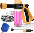 Car Wash Foam Gun for Garden Hose, with Microfiber Wash Mitt, Foam Sprayer