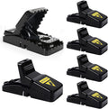6 Pack Mouse Traps Indoor for Home,Mice Traps for House,Reusable Mouse Trap That Work,Small Mice Catchers for Home Indoor, Quick Set Mousetraps Effective
