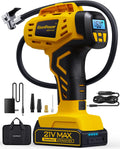 KeenPower Tire Inflator Portable Air Compressor 21V Battery Powered 160PSI