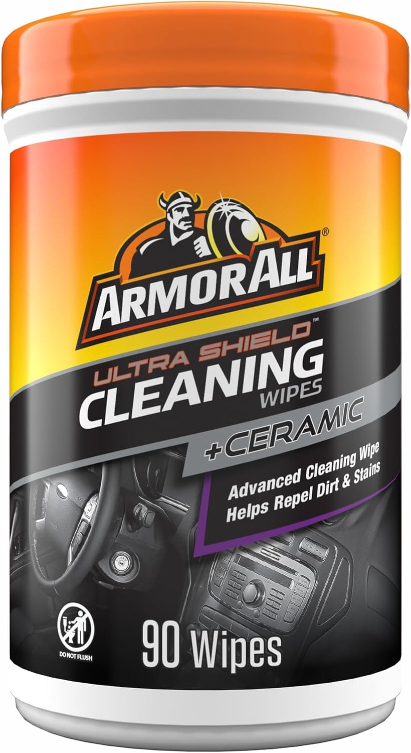 Armor All Car Glass Wipes, Auto Glass Cleaner, 90 Count