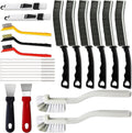 23Pcs Crevice Cleaning Brush Set, Hard Bristle Scrub Brushes Tools for Gaps