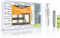 KURUI 140Pcs #8 Self Drilling Drywall Anchors and Screws Kit, No Drill Hole