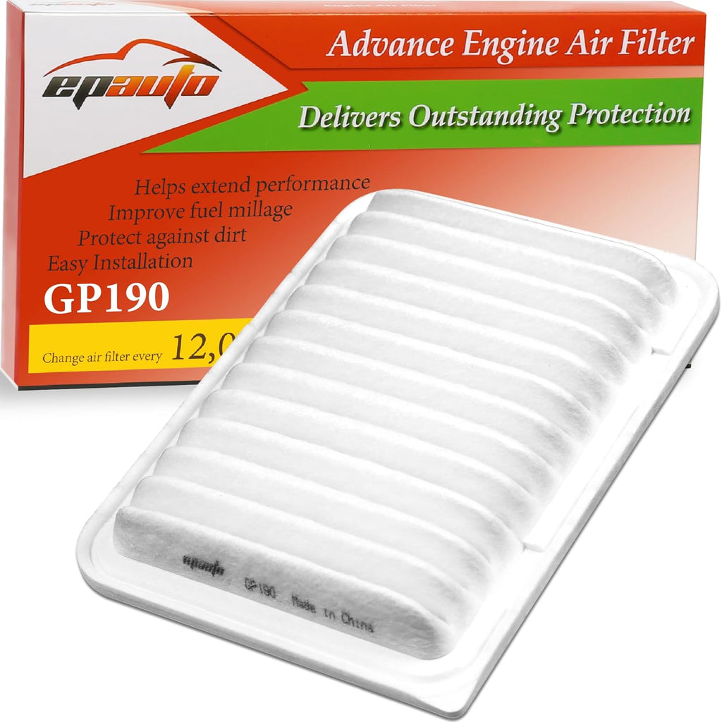 EPAuto GP190 (CA10190) Engine Air Filter Replacement for Toyota
