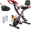 PLENY Folding Exercise Bike, 5 IN 1 Indoor Stationary Bikes for Home
