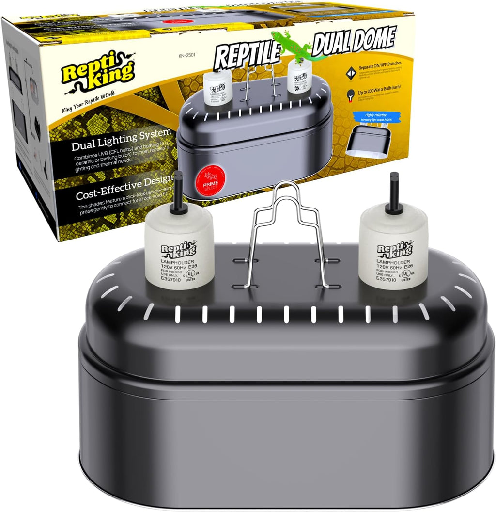 Reptile Light Fixture, 5.5'' Standard Dome for Reptile Basking Bulb Light/Heat Lamp/Ceramic Heat Emitter, 5.5 Inch Light Dome