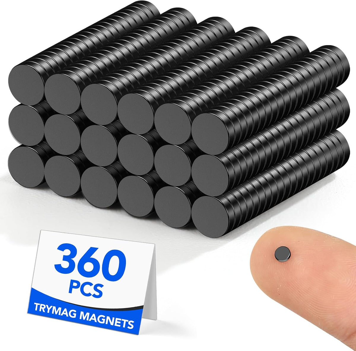 TRYMAG Small Magnets,400Pcs Neodymium Print Rare Earth Magnet