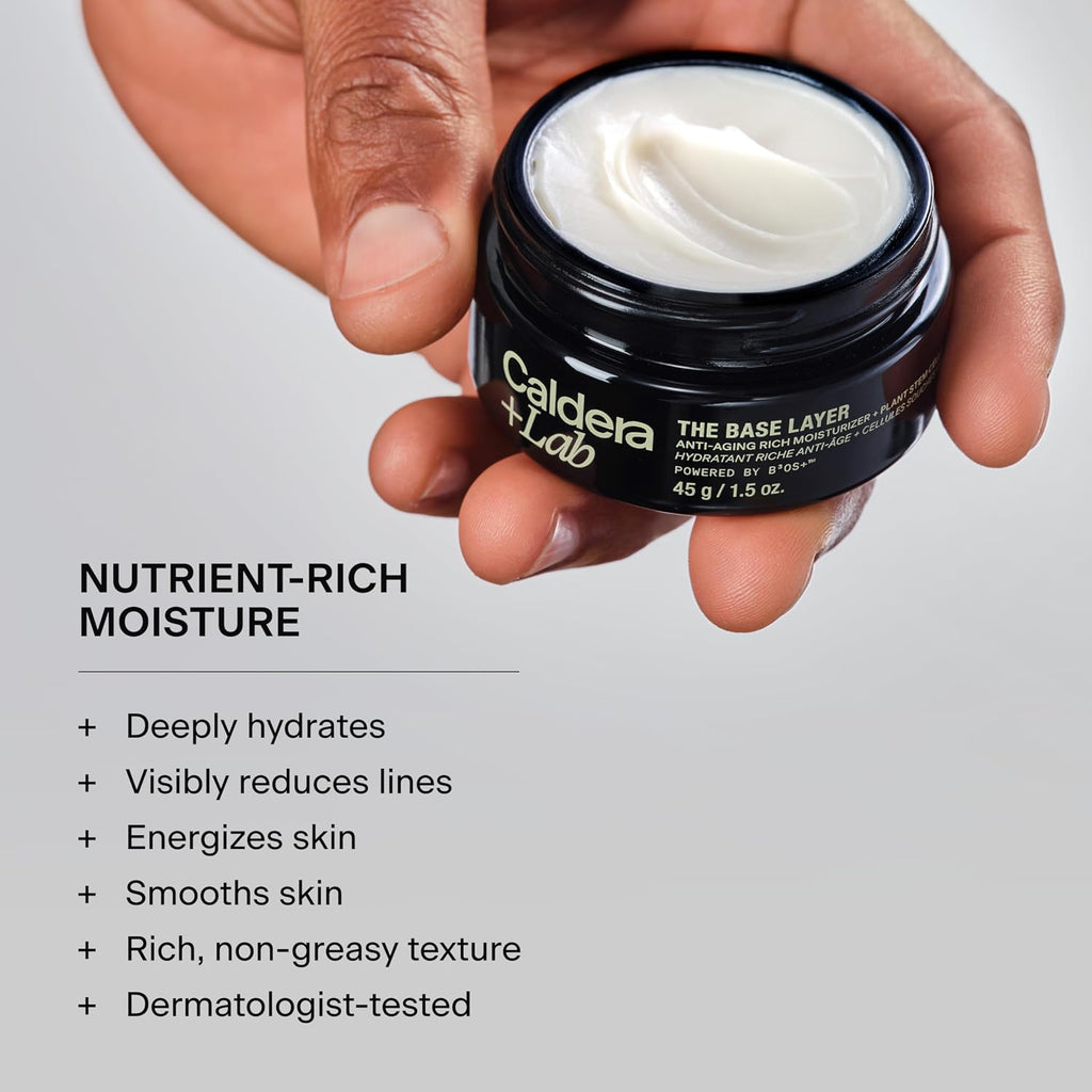 Caldera + Lab The Base Layer | Men's Facial Cream Moisturizer, 1.5 Oz