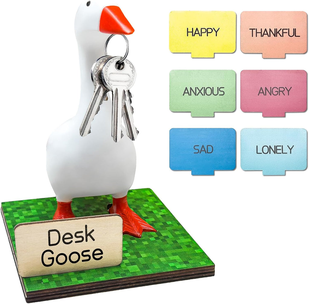 7 Inch Desk Goose Key Holder, Upgraded Magnetic Beak