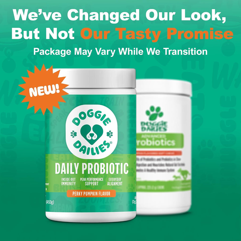 Doggie Dailies Probiotic Soft Chews for Dogs, Pumpkin, 225 Count