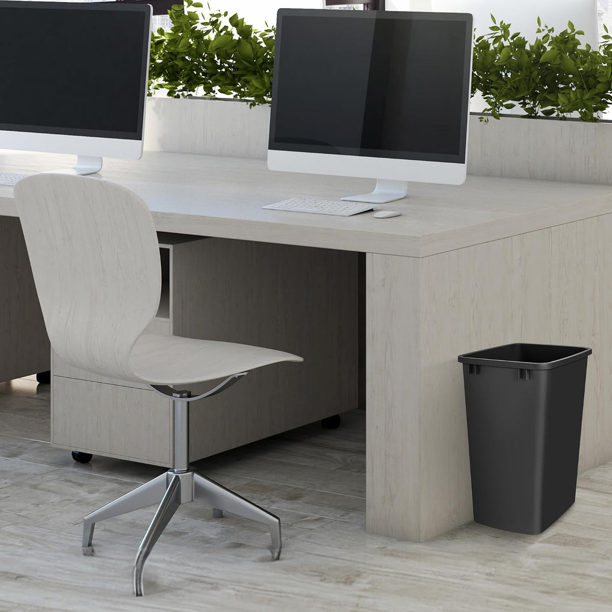 Rev-A-Shelf Double Pullout Garbage Trash Cans for Kitchen Cabinets, 35 Qt