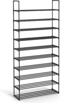 SONGMICS Shoe Rack, 3-Tier Shoe Organizer, Metal Storage Shelf