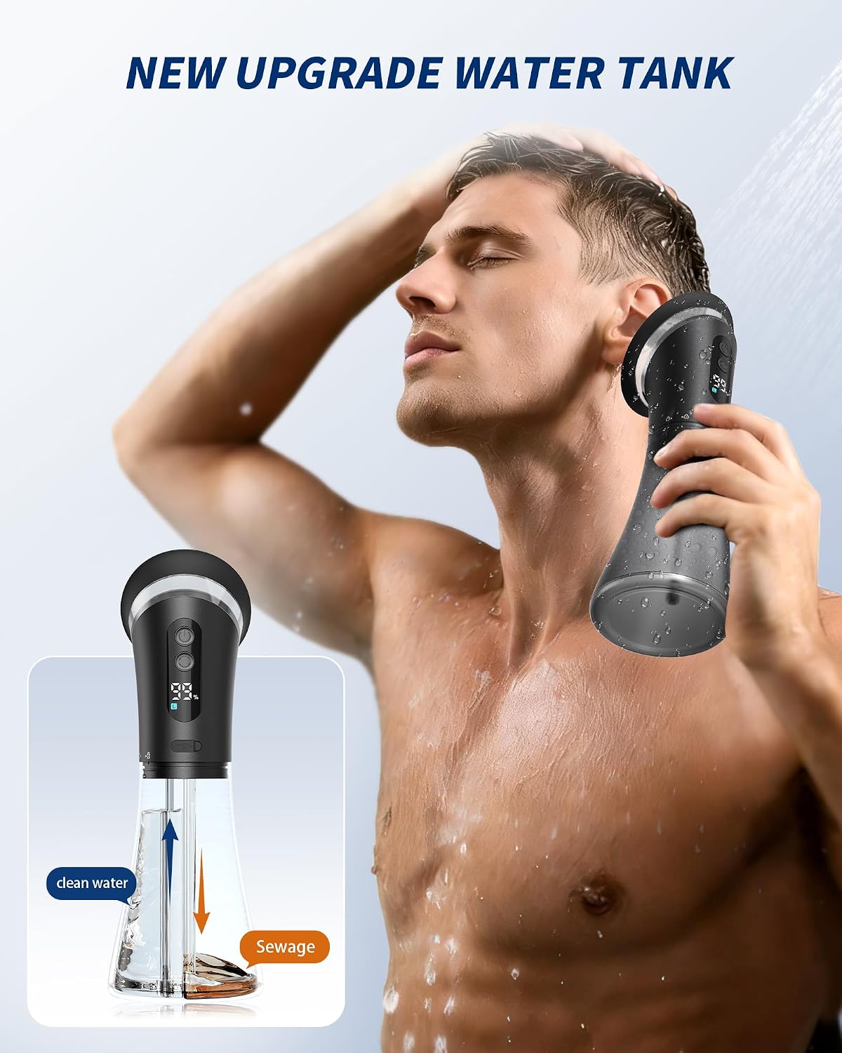 Ear Wax Removal Kit with One-Piece Waste Tank, 3 Pressure Modes, Ipx7