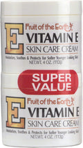 Fruit of the Earth Vitamin-E Cream 4 Ounce Jar - 2 pack