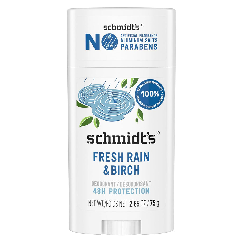 Schmidt's Aluminum-Free Deodorant Fresh Rain & Birch Aluminum Free 2.65 oz