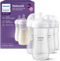 Philips Avent Natural Baby Bottles, Slow Flow, 4 oz, BPA-Free, 4-Pack