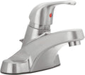 Aqua Vista Two-Handle Bathroom Sink Faucet, Chrome, Acrylic Handles