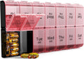 Extra Large Pill Organizer 2 Times a Day，Made for Seniors & High-Dose Users