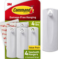 Command 4 lb Sawtooth Hangers, 4 Hangers, 8 Strips