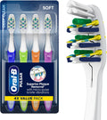 Oral-B Toothbrush, Vibrating Plaque Remover Pulsar, Vibrating Battery Toothbrush, Soft, 4 Count