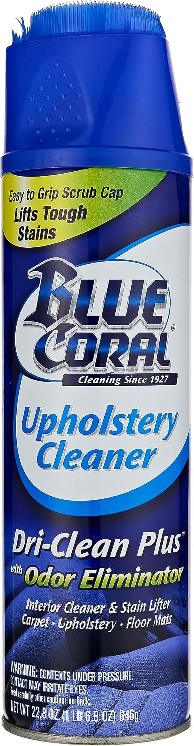 Blue Coral DC22 Upholstery Cleaner Dri-Clean Plus with Odor Eliminator, 22.8 oz. Aerosol