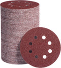 S SATC 72 PCS 5 Inch 8 Hole Hook and Loop Adhesive Sanding Discs Sandpaper for Random Orbital Sander 40 60 80 120 180 240 320 Grits