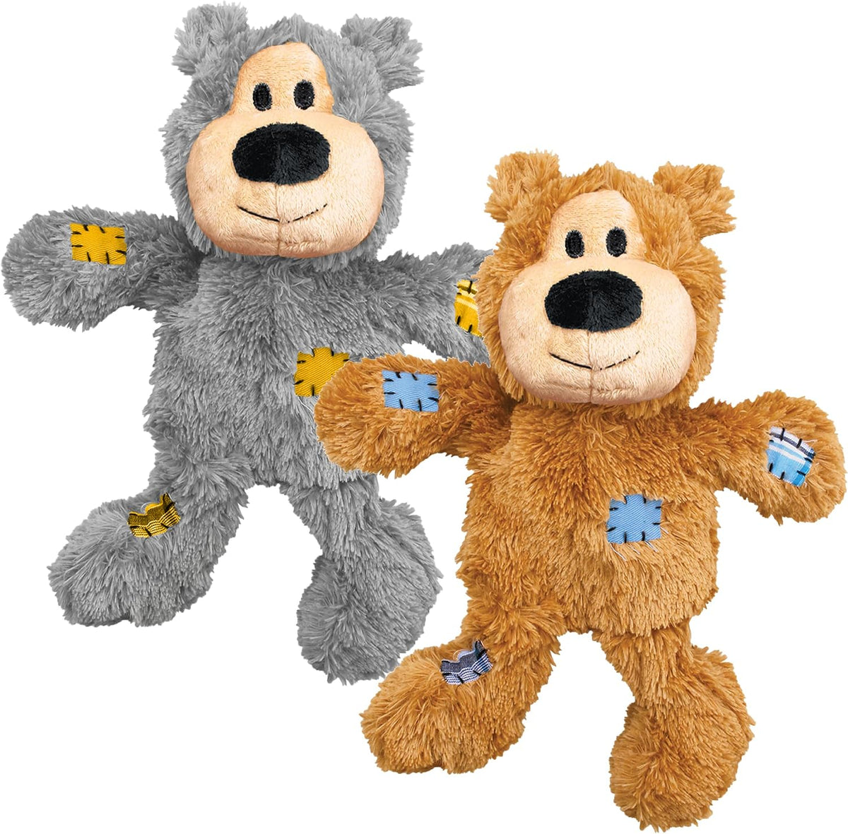 Kong Wild Knots Bear, Knotted Rope Plush Toy, for Medium/Large Dogs | Soft Plush Bear with Internal Knotted Ropes & Minimal Stuffing for Less Mess During Play, Color May Vary