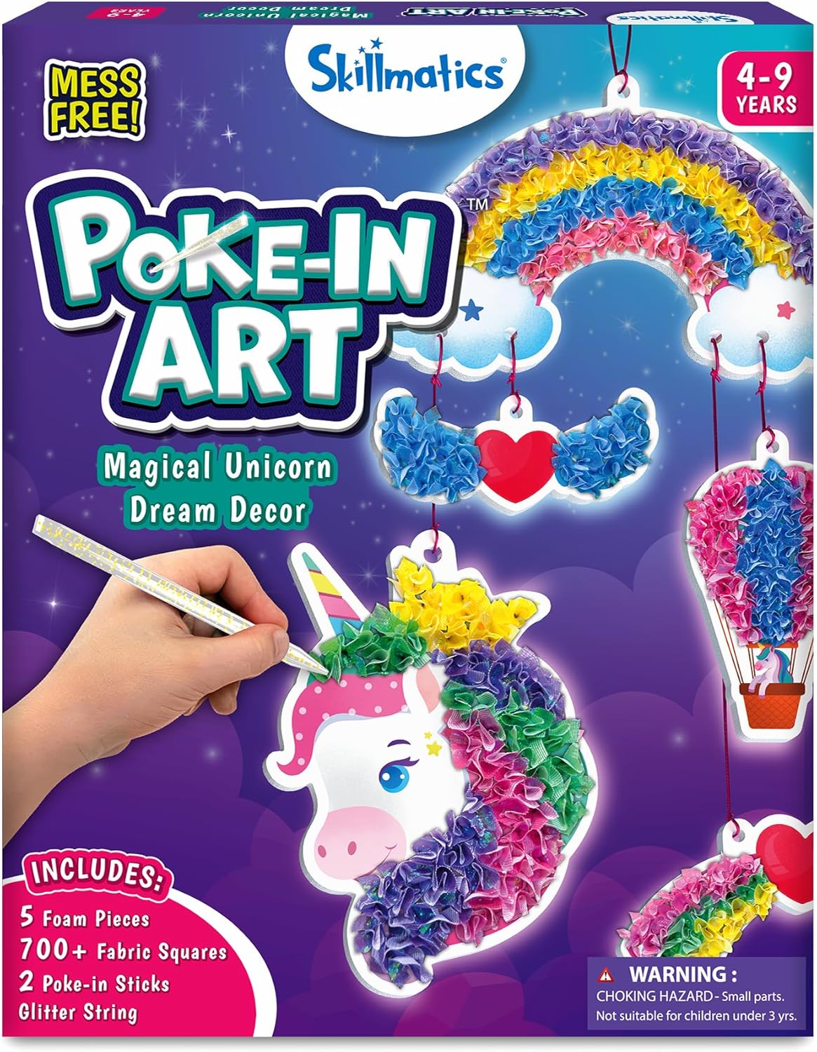 Skillmatics Poke-in Art – Disney Princesses, Wood Craft Kit, Gift for Kids