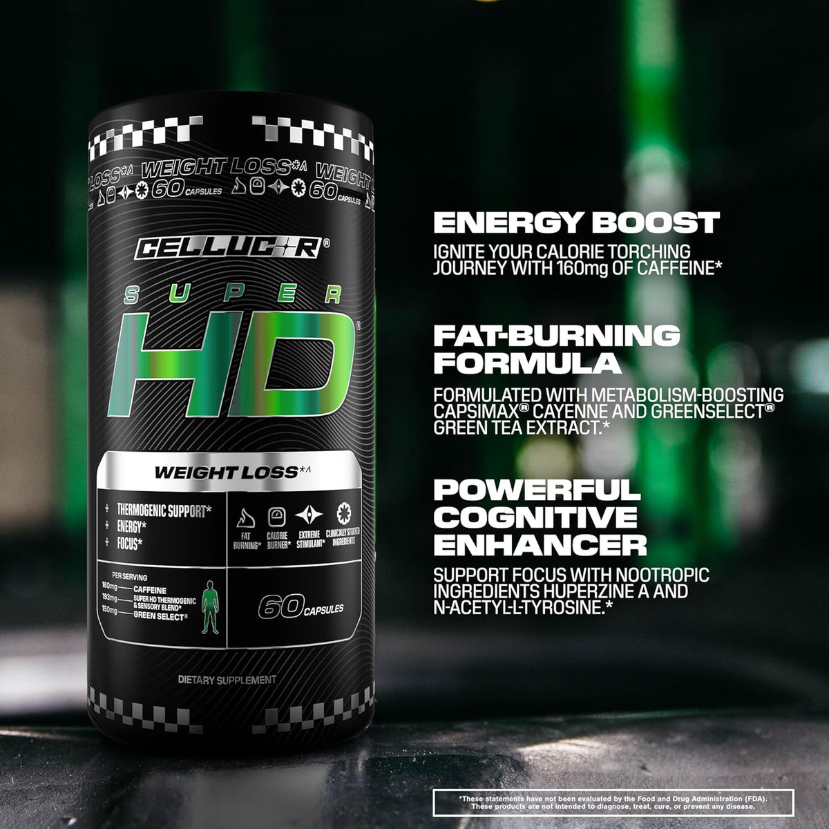 Cellucor SuperHD Fat Burning & Weight Loss Supplement, 60 Capsules