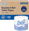 Scott Professional Standard Roll Toilet Paper, Bulk, 80 Rolls (04460)