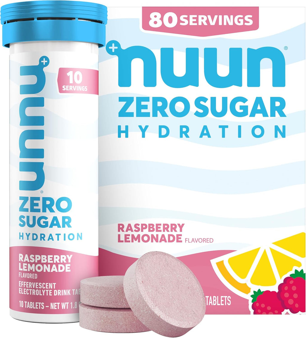 Nuun Zero Sugar Hydration Electrolyte Tablets, GF & Vegan, Mixed Berry, 4PK