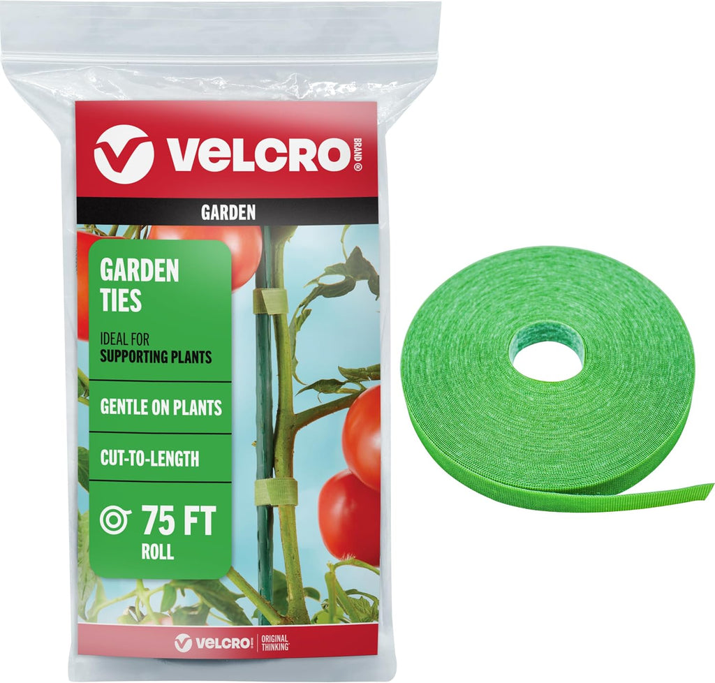 VELCRO Brand ONE-WRAP Garden Ties, for Plant Support, 50 Ft x 1/2 in