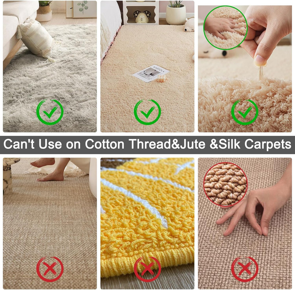 Carpet Rake for Pet Hair Removal Tool, Dog Cat Hair Remover for Furniture