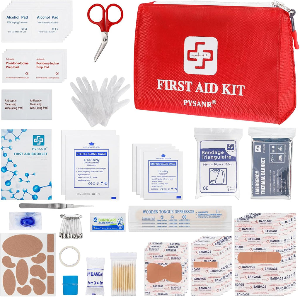 150 Piece Small First Aid Kit Portable Emergency Bag Compact Medical Kit