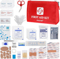 150 Piece Small First Aid Kit Portable Emergency Bag Compact Medical Kit